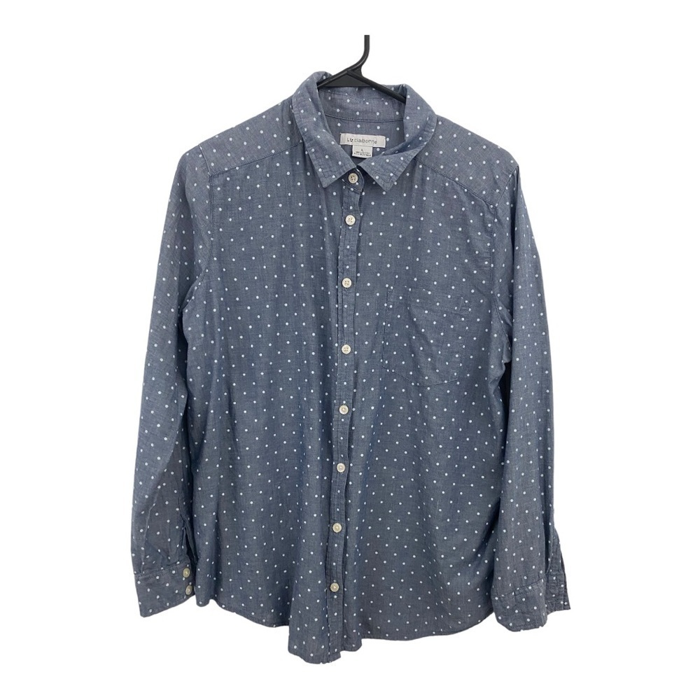 𝅺LIZ Claiborne Long Sleeve bottom down shirt